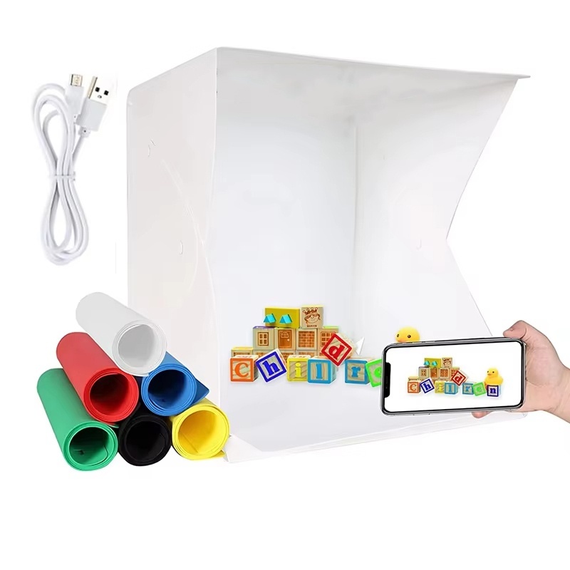 Photography Lighting Tent - Складной лайтбокс, портативная фотостудия с LED-подсветкой,