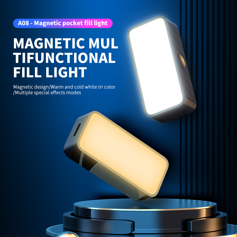 Photography Lighting Diagram - Магнитный портативный мини-светильник для селфи, регулируемое