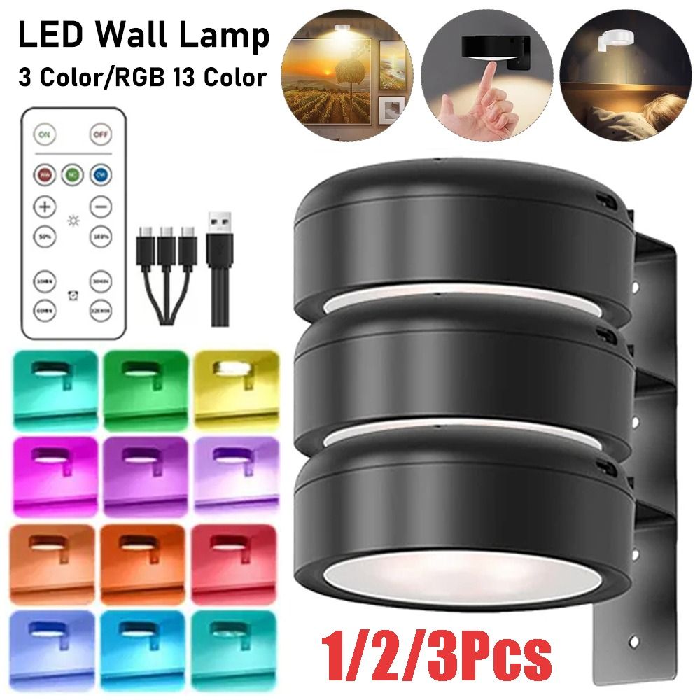 Photography Lighting Wall - 1/2/3 шт. настенный магнитный светодиодный светильник,