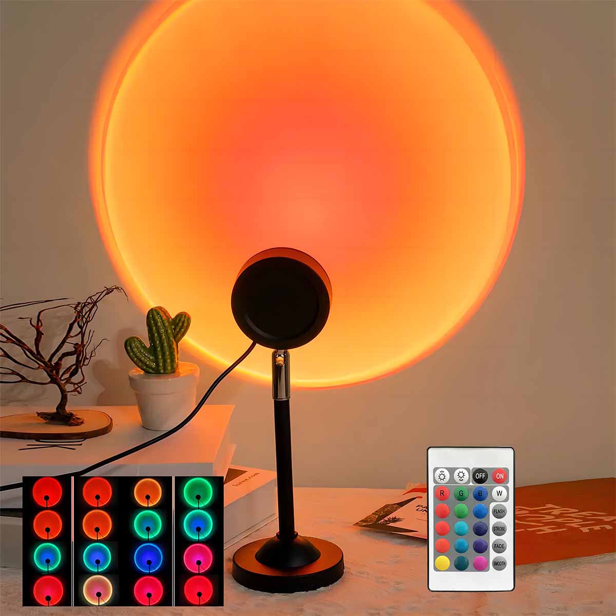 Photography Lighting Wall - Проекционный светильник «Закат» с пультом ДУ,
