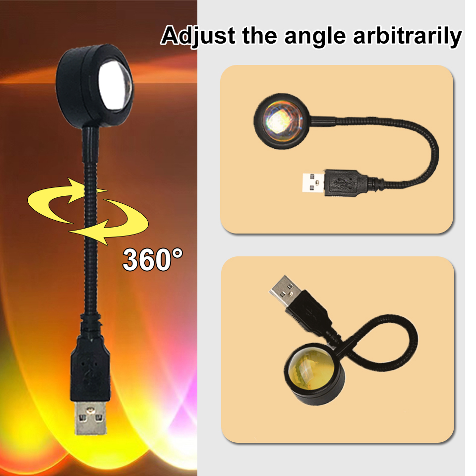 1x USB лампа заката, светодиод – обзор и цена Photography Lighting Wall
